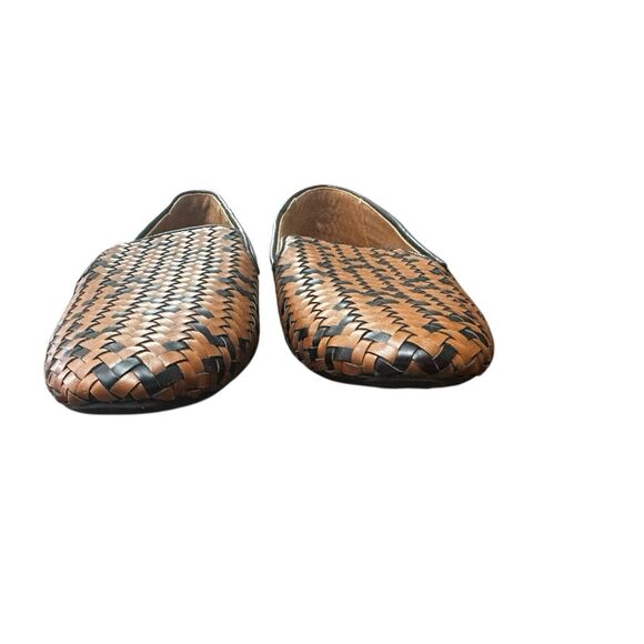 Birdies Women's Starling Woven Flats Cognac Basket Weave Sz 8.5 - Picture 5 of 8